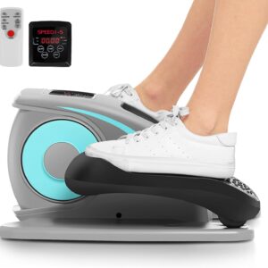 ANCHEER Under Desk Elliptical Machine – Quiet Pedal Exerciser for Seniors, Office & Home, Low-Impact Seated Leg Workout Equipment, Smart LCD Display, Remote Control