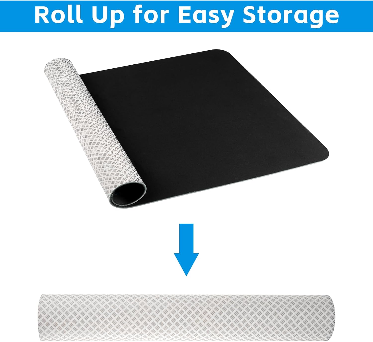 Non-Slip Workout Mat for Under Desk Ellipticals, Ellipse Leg Exerciser Machine Mat, Suitable for Electric Seated Foot Pedal Exerciser, Enhanced Stability & Floor Protection - Image 5