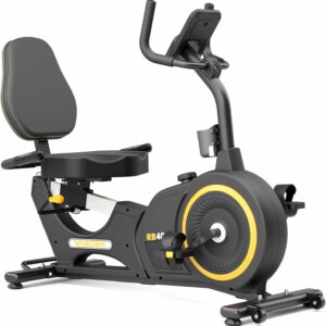 VANSWE Recumbent Exercise Bike, Recumbent Stationary Bikes for Home 400 LBS Weight Capacity, Exercise Bike for Home Seniors with Smart App and Bluetooth Connectivity, LED Display, Pulse Handle