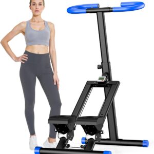 OWLSKY Stair Stepper for Home, Folding Vertical Climber Exercise Machine with Stable Triangular Frame, Smooth & Quiet Motion, Full Body Workout Equipment, Supports 330 LBS