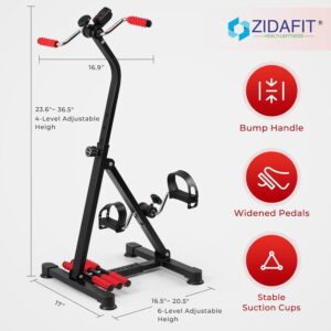 Adjustable Pedal Exerciser Bike for Seniors – Hand Arm Leg and Knee Therapy, Stroke Recovery, Portable Fitness Equipment for Total Body Workout – Great Gift for Elderly Rehab