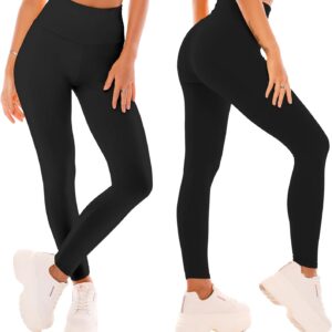 SINOPHANT High Waisted Leggings for Women – Full Length Capri Buttery Soft Yoga Pants for Workout Athletic