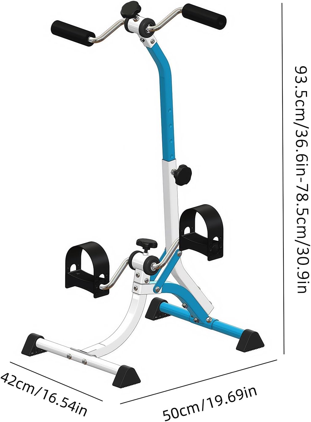 Pedal Exerciser Bike for Hands, Arms, Legs & Knees - Portable Foot Peddler Bike for Home Exercise, Mini Cycle with Adjustable Resistance-Suitable for Seniors - Image 6