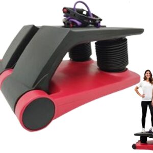 INTBUYING Mini Twist Stepper for Exercise Workout at Home with Resistance Bands Quiet Step Machine Portable with LCD Monitor and Non-Slip Pedals for Gym Home