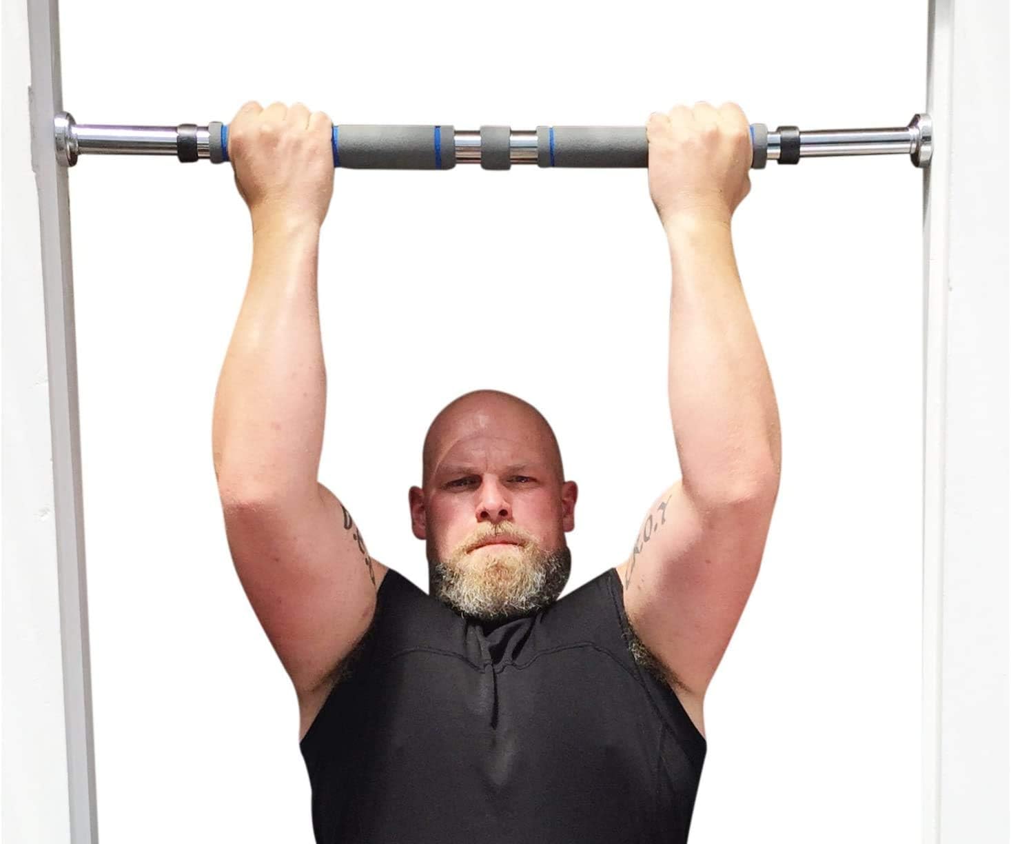 Garren Fitness Maximiza Pull Up Bar for Doorway - 27 to 39 Inches Adjustable Width Pullup Bar/Chin up Bar with 3 Sets of Screw-in Heavy-Duty Door-Mounts - Image 8