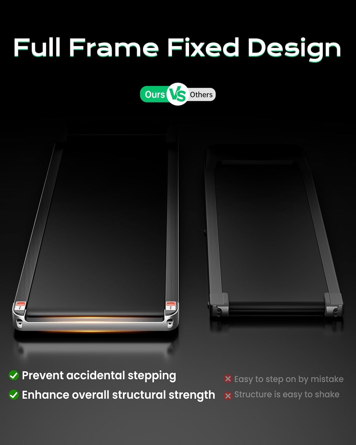 Walking Pad,Treadmill with Incline for Home Office, 2.5HP Portable Under Desk Treadmill with 265 Lbs Capacity,Remote Control, Led Display - Image 5