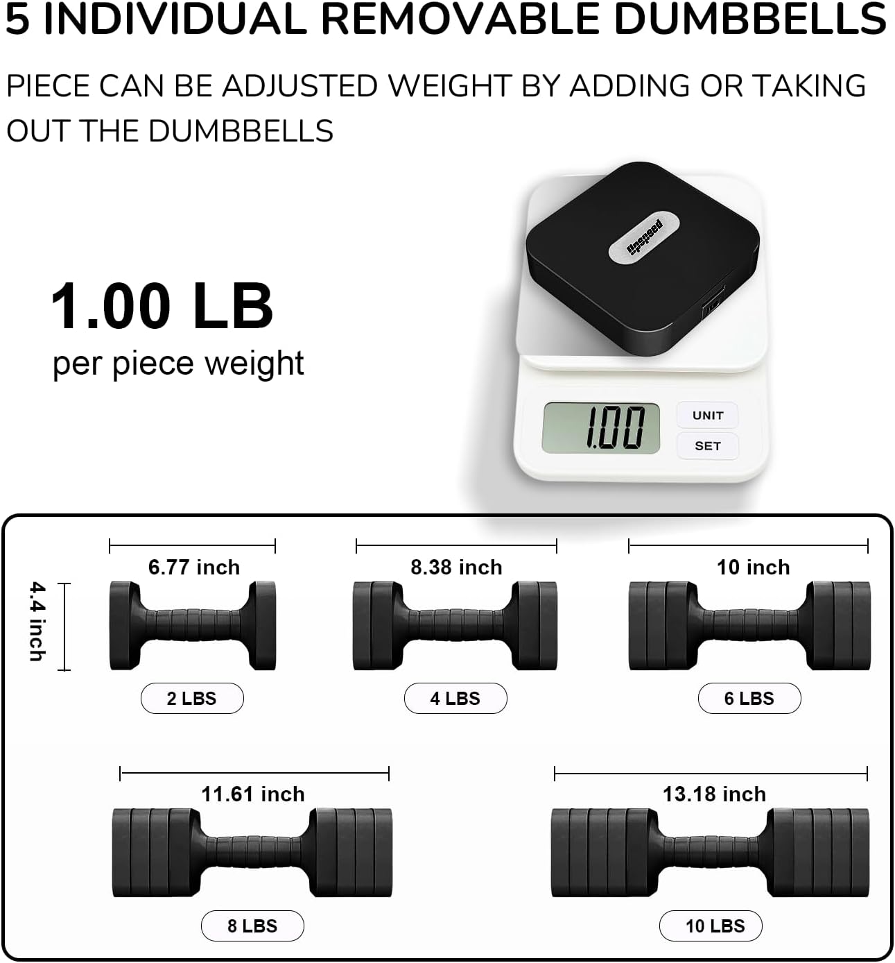 Adjustable Dumbbell Set for Women Men 16LB 20LB Hand Weights Dumbbells Sets Woman Exercise Fitness dumbbell Adjust dumbbells set of 2 for Home Gym Workout Strength Training Equipments - Image 2