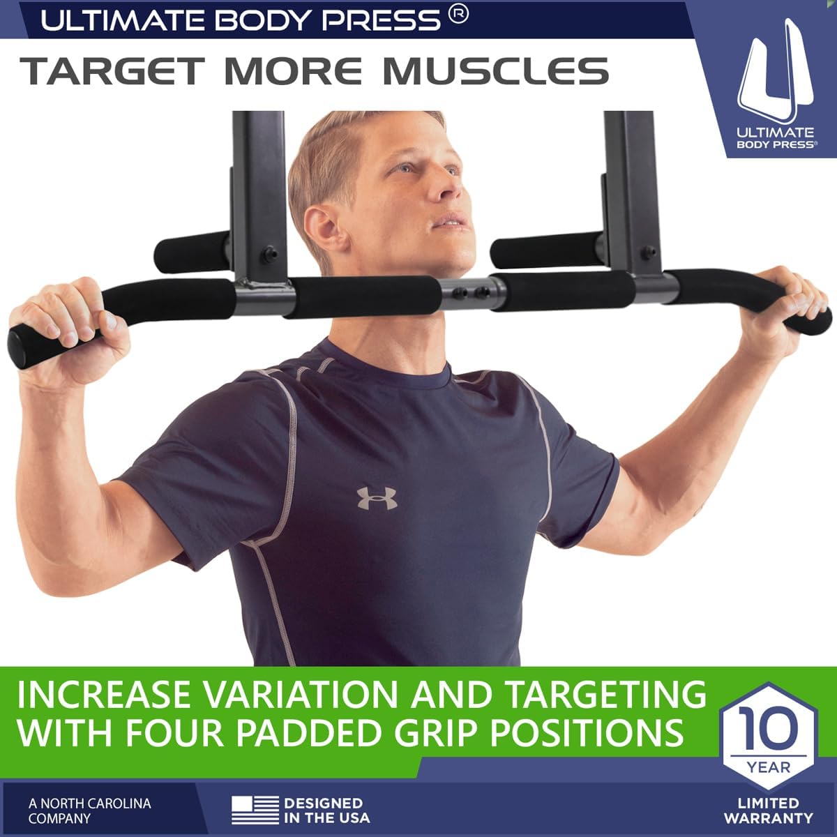 Joist Mount Pull Up Bar with Extra Hardware and Mounting Template for Easy Install to Beam or Rafter by Ultimate Body Press - Image 6