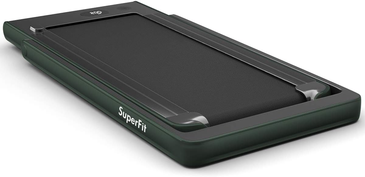 GYMAX Walking Pad, 2.25HP Dual Display Foldable Treadmill for Home with Remote/Smart App Control, Portable Compact Treadmill for Office Under Desk, Folding Running Machine for Small Spaces - Image 8