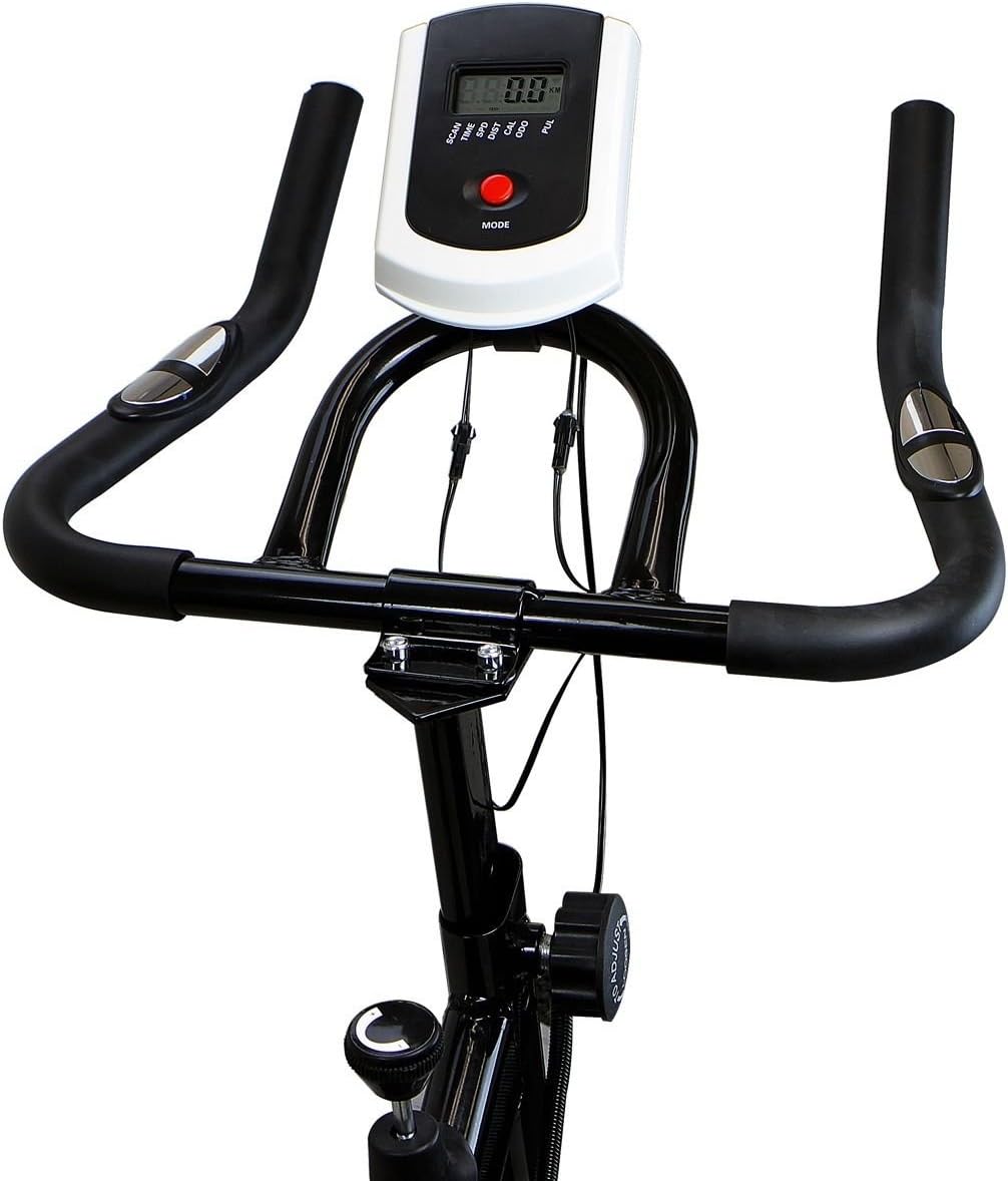 XtremepowerUS Exercise Bike 22lb Flywheel Stationary Workout Machine - Image 3