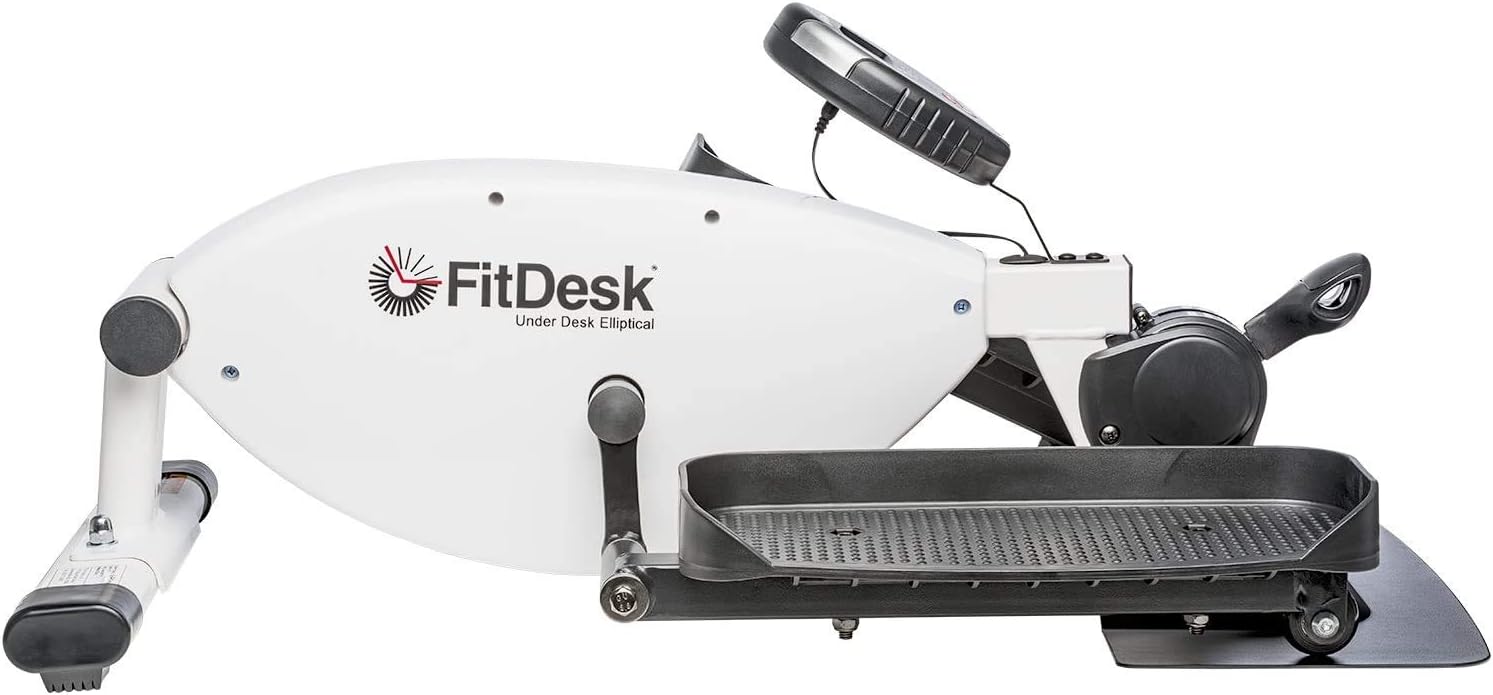 FitDesk Under Desk Bike Exercise Machine, Compact Magnetic Pedal Exerciser, Mini Elliptical, Quiet Seated Cardio Trainer for Home Office Workouts, Adjustable Resistance Bike for Desk Fitness - Image 7