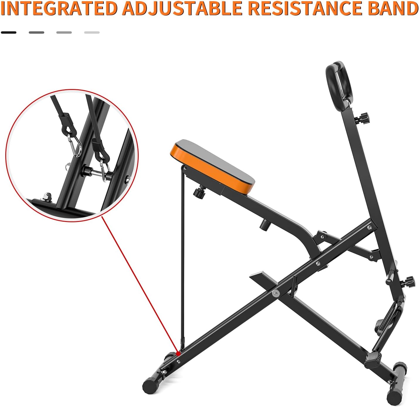 Magnetic Rowing Machine for Home Adjustable 8-Speed Booster Burn Fat & Sculpt Muscles Supports Up to 265 LBS Phone/Tablet-Ready Design - Image 5