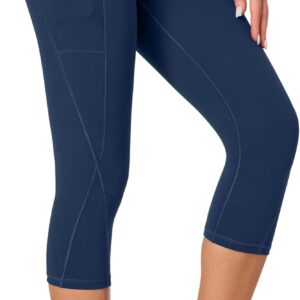 Heathyoga Capri Leggings for Women High Waisted Capri Leggings with Pockets for Women Tummy Control Yoga Pants Women