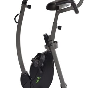 Stamina Wirk Ride Exercise Bike – Foldable Fitness Bike with Workstation and Standing Desk – Stationary Bike for Home Workout – Up to 250 Weight Capacity