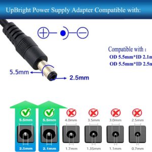 UpBright AC/DC Adapter Compatible with Life Fitness E1 E3 X1 X5 R1 Elliptical Cross-Trainer Bike E1-XXXX-0105 E3-XXXX-0105 X1-XX00-0104 X5-XX00-0104 R1-XX00-0104 8974001 Power Supply Cord Charger