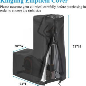 Kingling Elliptical Exercise Machine Cover – Waterproof & Dustproof Protective Cover for Home Use