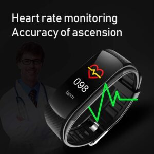 Health &-Fitness-Tracker with Stress Management, Workout Intensity, Sleep Tracking, 24/7 Heart Rate and More, Morning Glow/Black, iOS and Android,IP67 (Black)