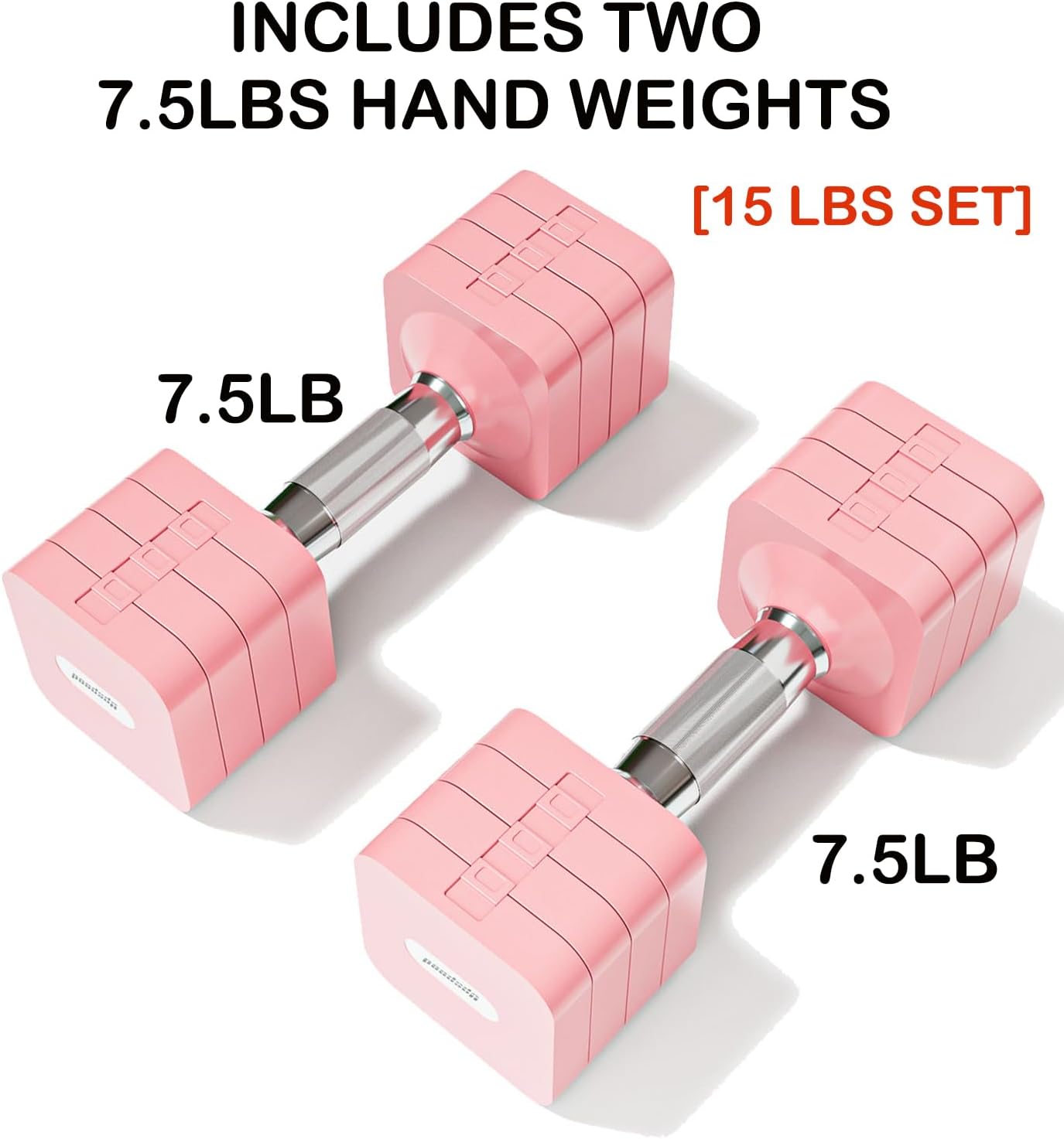 15LB 20LB 40LB 50LB Adjustable Dumbbell Set Free Weights Dumbbells Set for Women Men Hand Weights Sets Adjust Dumbbell Weight Sets for Home Gym Exercise Workout Strength Training Equipments - Image 2