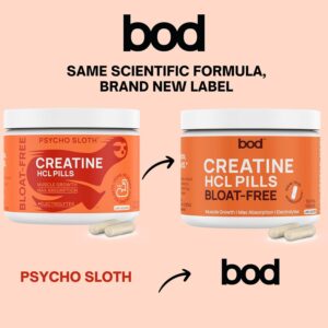 Creatine HCL Pills – Muscle Growth, Endurance, No Bloat, No Load, Not Flavored | Monohydrate Micronized Alternative, Creatine for Women and Men, Vegan, Creatina HCL, 150 Capsules