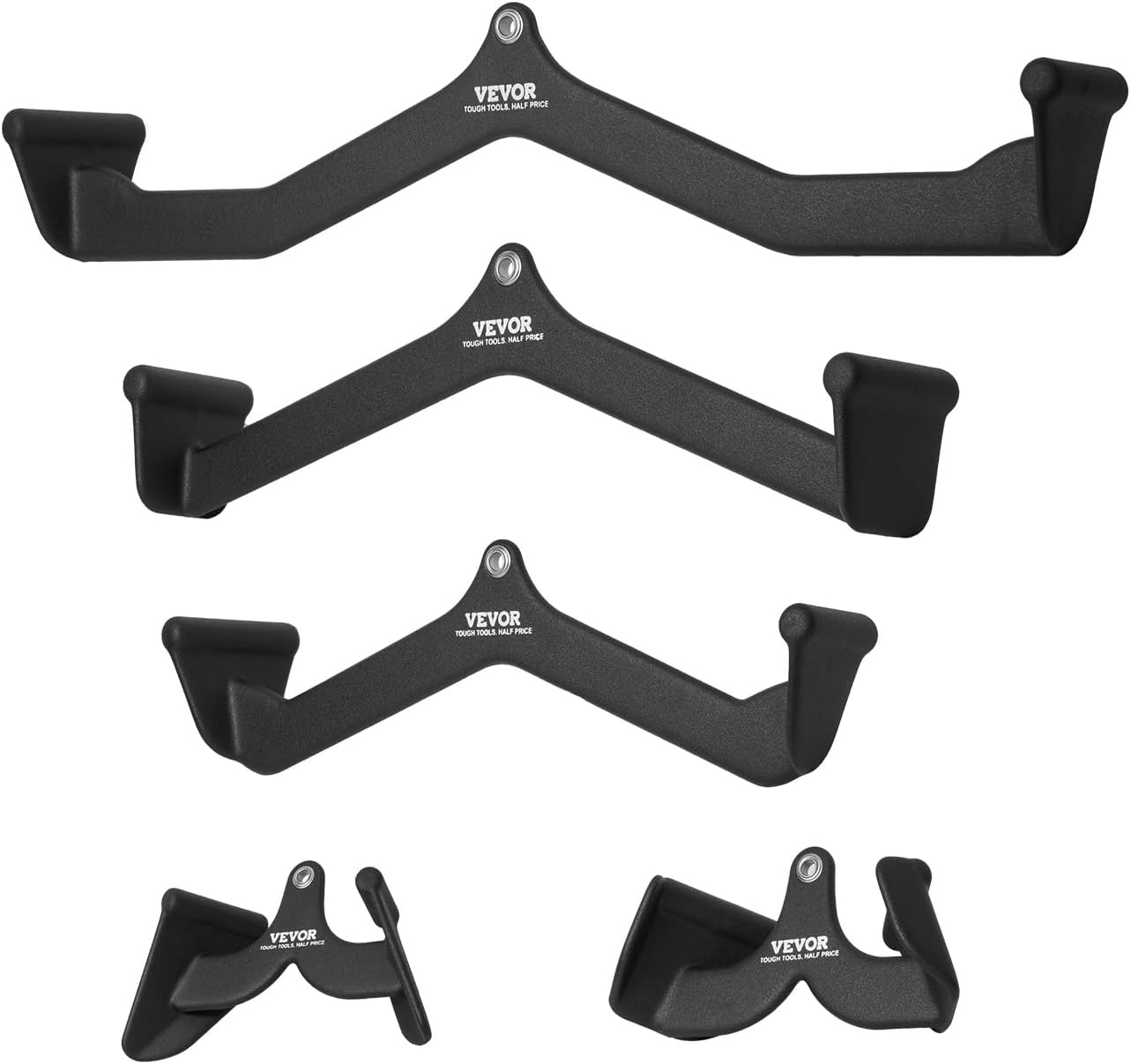 VEVOR LAT Pulldown Attachments, Cable Machine Rowing T-bar V-bar Tricep Pull Down Bar, Back Strength Training Rubber Coated Handle Grip, Bicep Curl Tricep LAT Pulldown Bar for Home Gym Fitness - Image 9