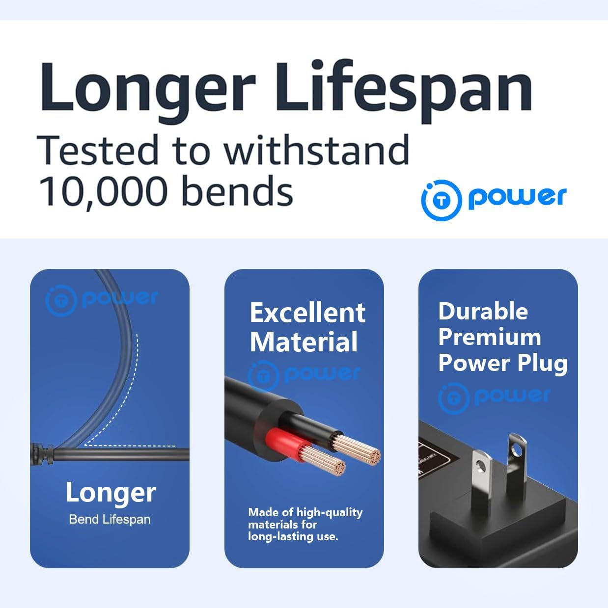 T POWER Charger for Horizon Fitness Elliptical Trainer Exercise CX66 E500 E6 E700 E800 E95 EX33 EX44 EX56 EX59 EX79 EX65 EX66 EX75 EX-33 EX-44 EX-65 EX-66 CE4.1 EX-69 Ac Dc Adapter Power Supply - Image 4