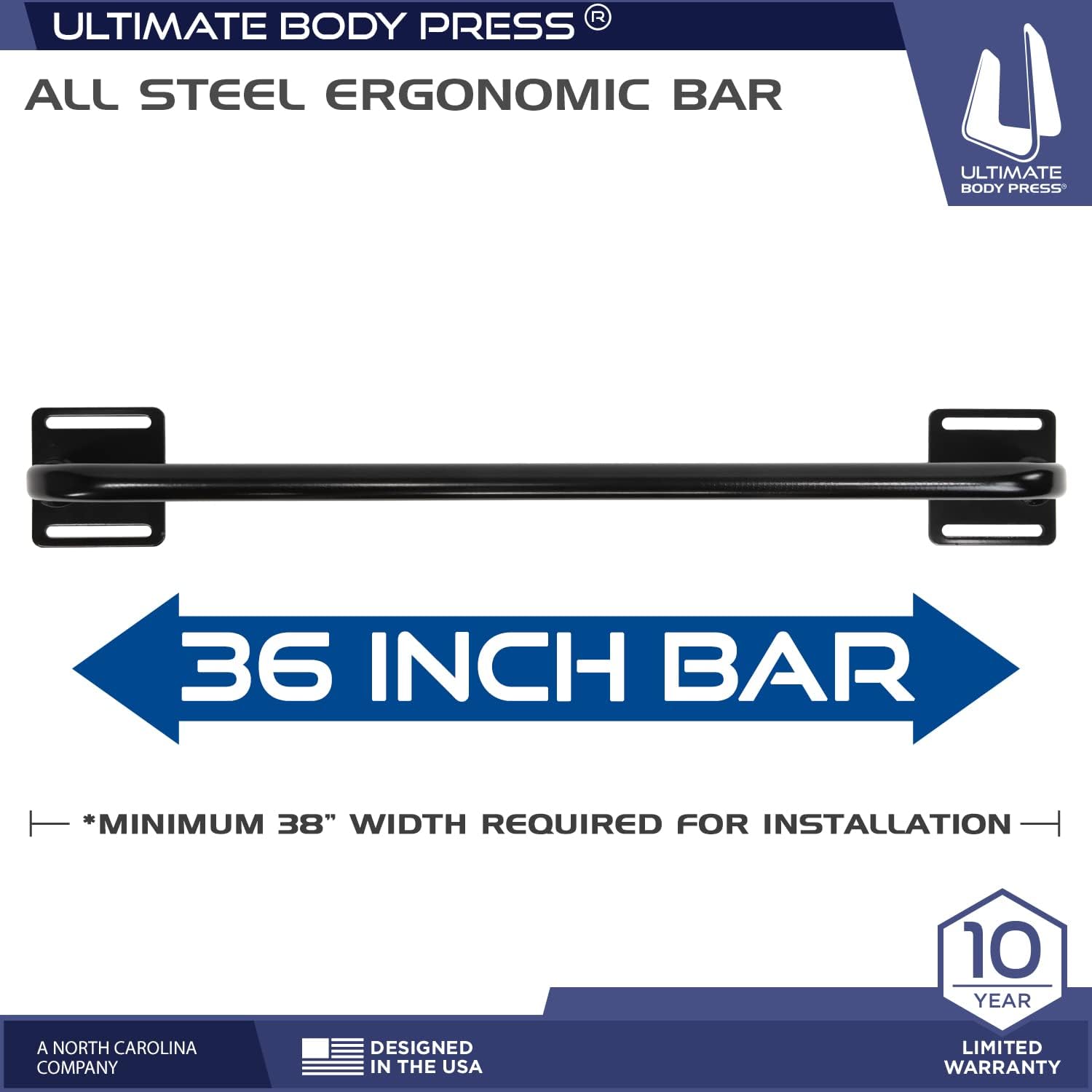 Ultimate Body Press Wall Mounted Doorway Pull Up Bar - Image 2