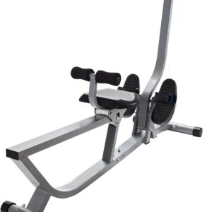 Stamina Hydraulic Rower Machine with Smart Workout App – Rowing Machine with Adjustable Resistance for Home Gym Fitness