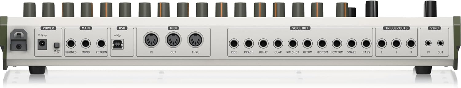 Behringer RHYTHM DESIGNER RD-9 Classic Analog/Digital Drum Machine with 11 Drum Sounds, 64-Step Sequencer, Wave Designer and Dual-Mode Filter - Image 5