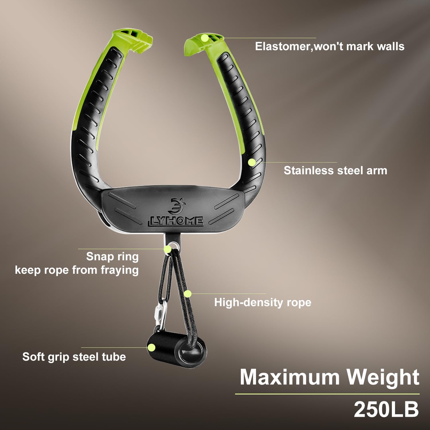 Portable Pull Up Bar for Doorway,Adjustable Home Gym Equipment, No Screws Installation, 250lbs Weight Capacity, Dual Handle Design for Pull-Ups,Chin-Up Core Training - Image 4