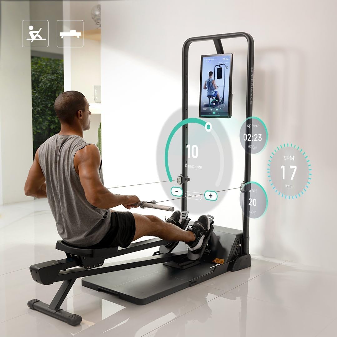 Rowing Bench, Rower Attachment for Gym Monster, Rowing Machine for Home Work Out, Adjustable Resistance Levels, Rowing Machine for Home Gym - Image 2