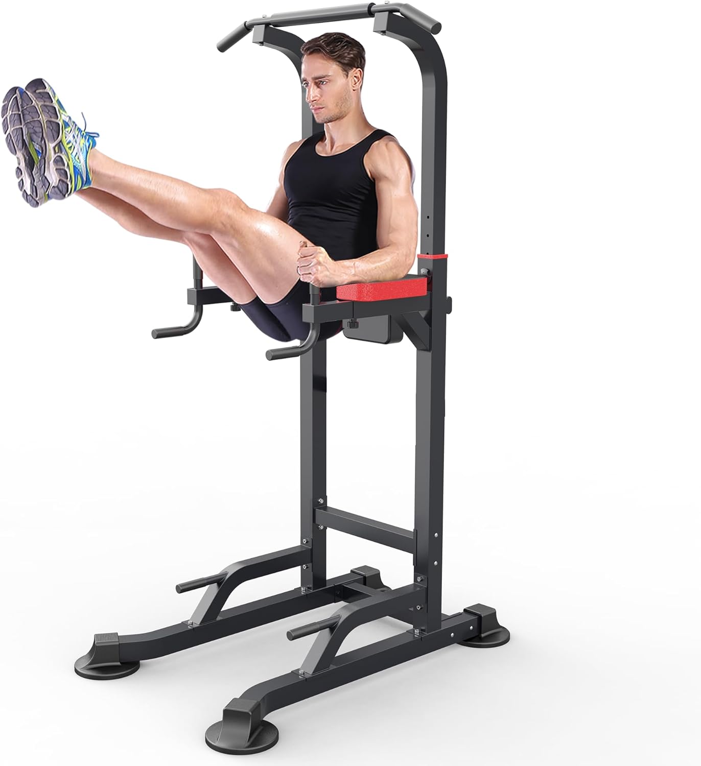 Power Tower Dip Station Workout equipment Pull up Bar for Home Gym Adjustable Height Strength Training Fitness Excercise Equipment,Load 450LBS - Image 7