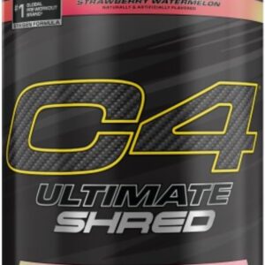 Cellucor C4 Ultimate Shred Pre Workout Powder, Fat Burner for Men & Women, Weight Loss Supplement with Ginger Root Extract, Strawberry Watermelon, 20 Servings, 12.3 Ounce (Pack of 1)