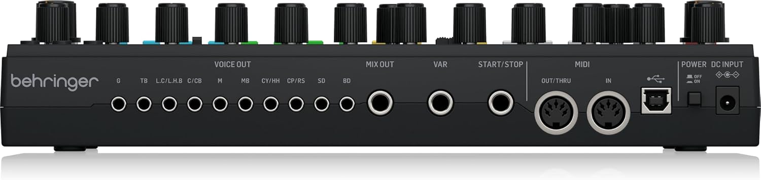Behringer RD-78 Classic Analog Drum Machine with 15 Drum Sounds, 34 Rhythm Presets, 16-Step Sequencer for Music Production and Live Performance - Image 5
