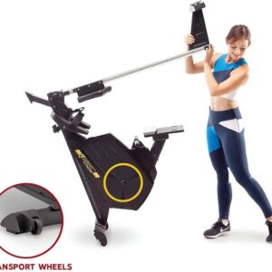 Circuit Fitness Deluxe Foldable Magnetic Rowing Machine with 8 Resistance Settings and LCD Monitor