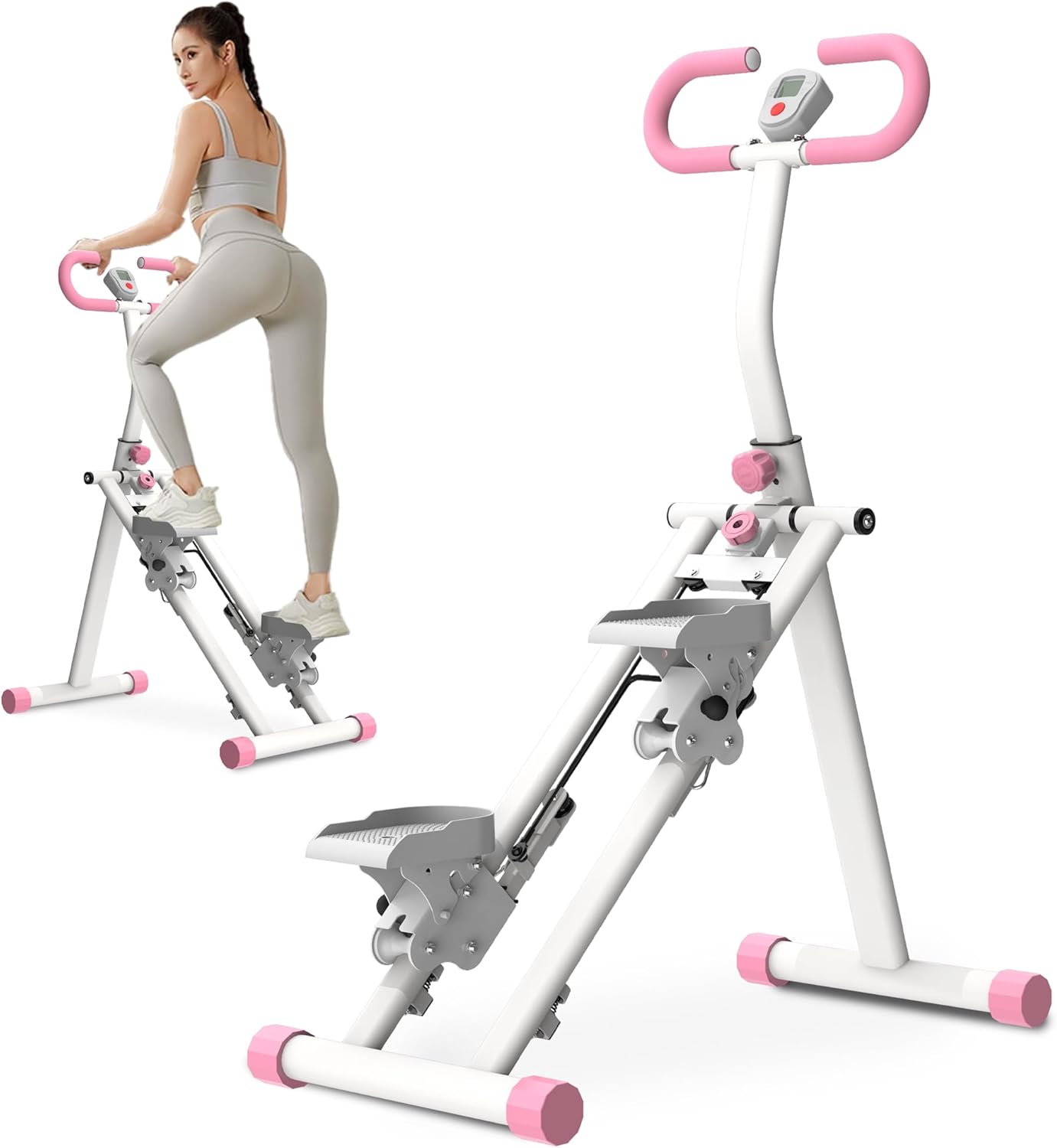 Stair Stepper for Home-Upgrade Vertical Climber Workout Machine for Full-Body Exercise Climber Fitness Equipment with Stable Frame Adjustable Handlebar