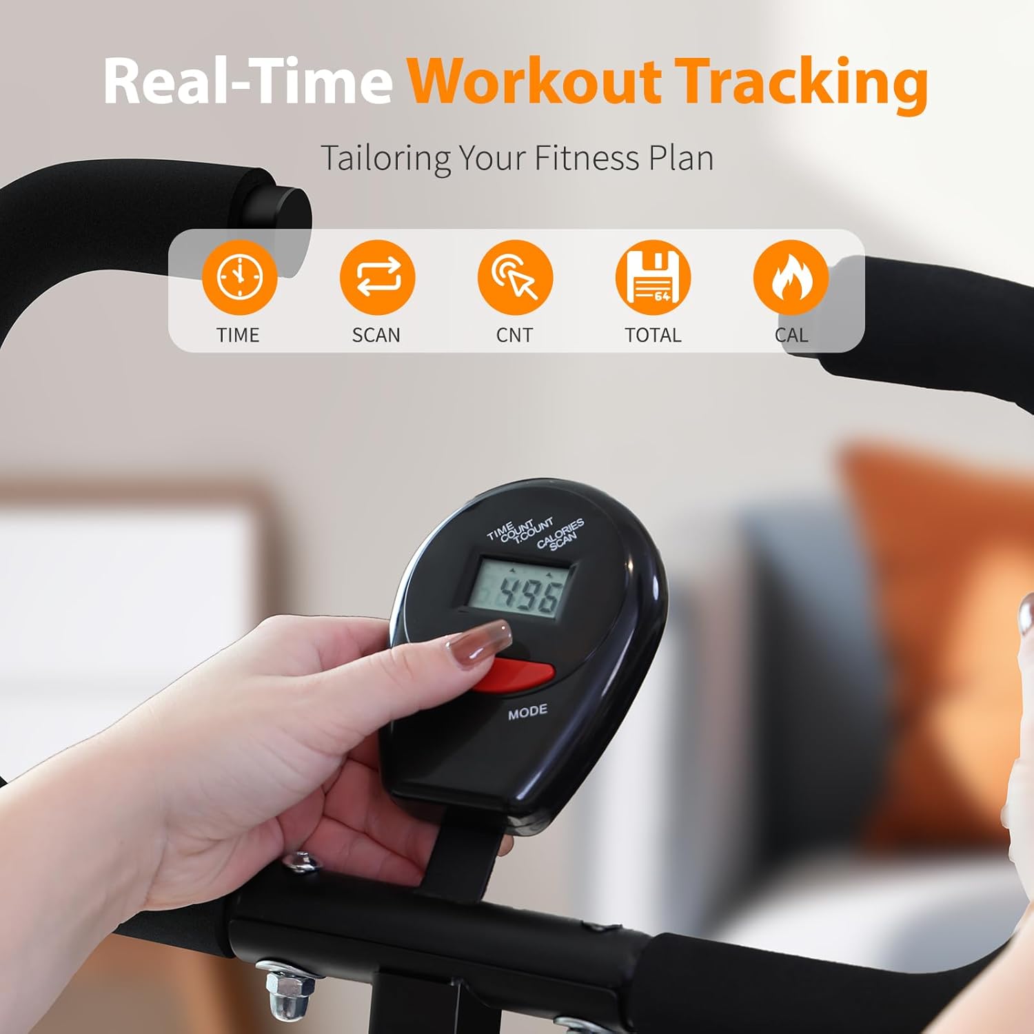 Squat Machine, Deep Squat Machine for Women, Foldable 2-in-1 Squat Rowing Machine for Home - Glute, Abs and Leg Trainer with LCD Monitor- Low Impact Home Gym for Women & Seniors - Image 3