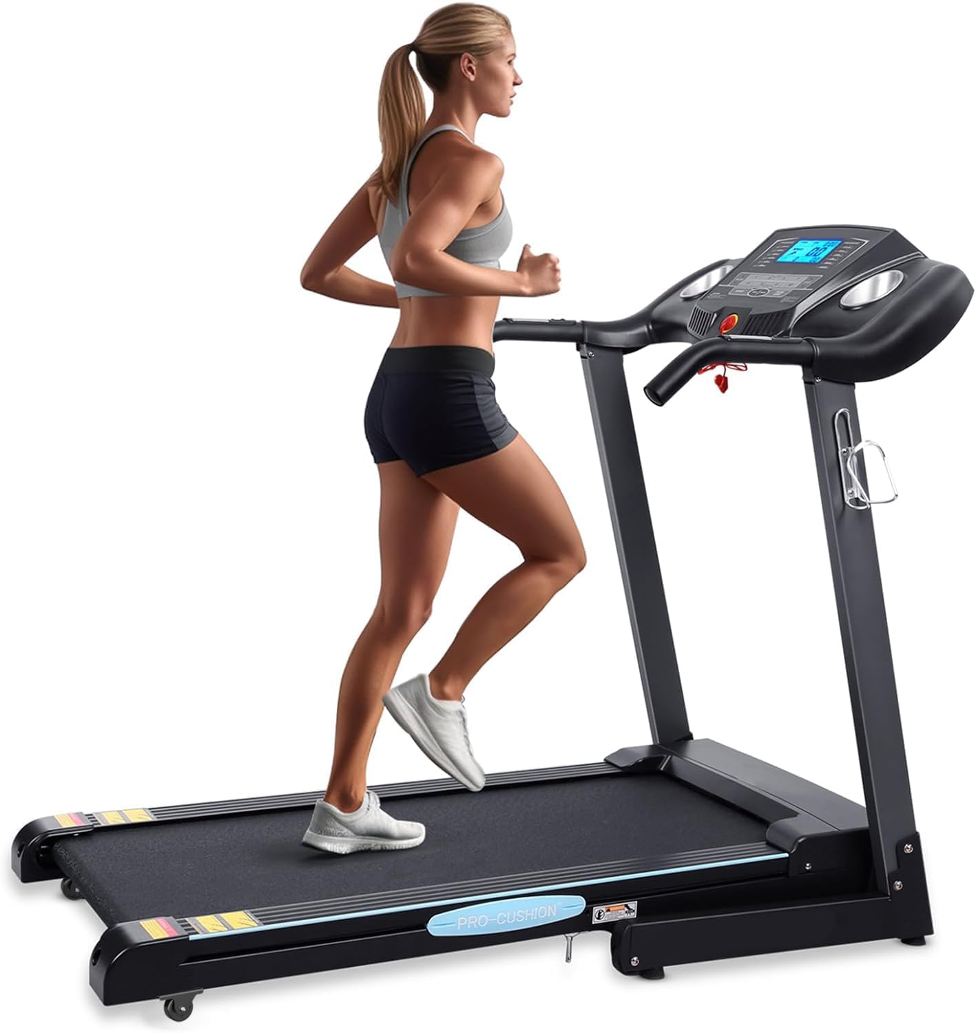 Treadmills for Home Treadmill with 0-12% Auto Incline Folding Treadmill with Incline 15 Pre-Set Training Programs Large LCD Display Running Machine Walking Jogging Running for Office Workout
