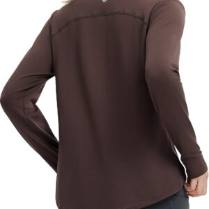 baleaf Women’s Long Sleeve Workout Athletic Shirts Lightweight Stretchy Running Yoga Tops with Cross Hem Thumb Loop