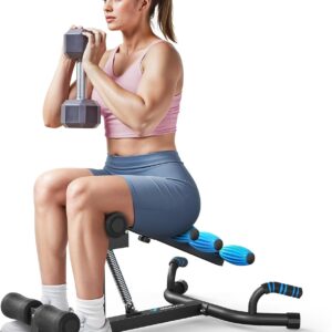 MERACH Deep Squat Machine for Women, Adjustable Glutes Trainer Machine, Core & Leg Exercise, Push Up Workout Equipment at Home Gym