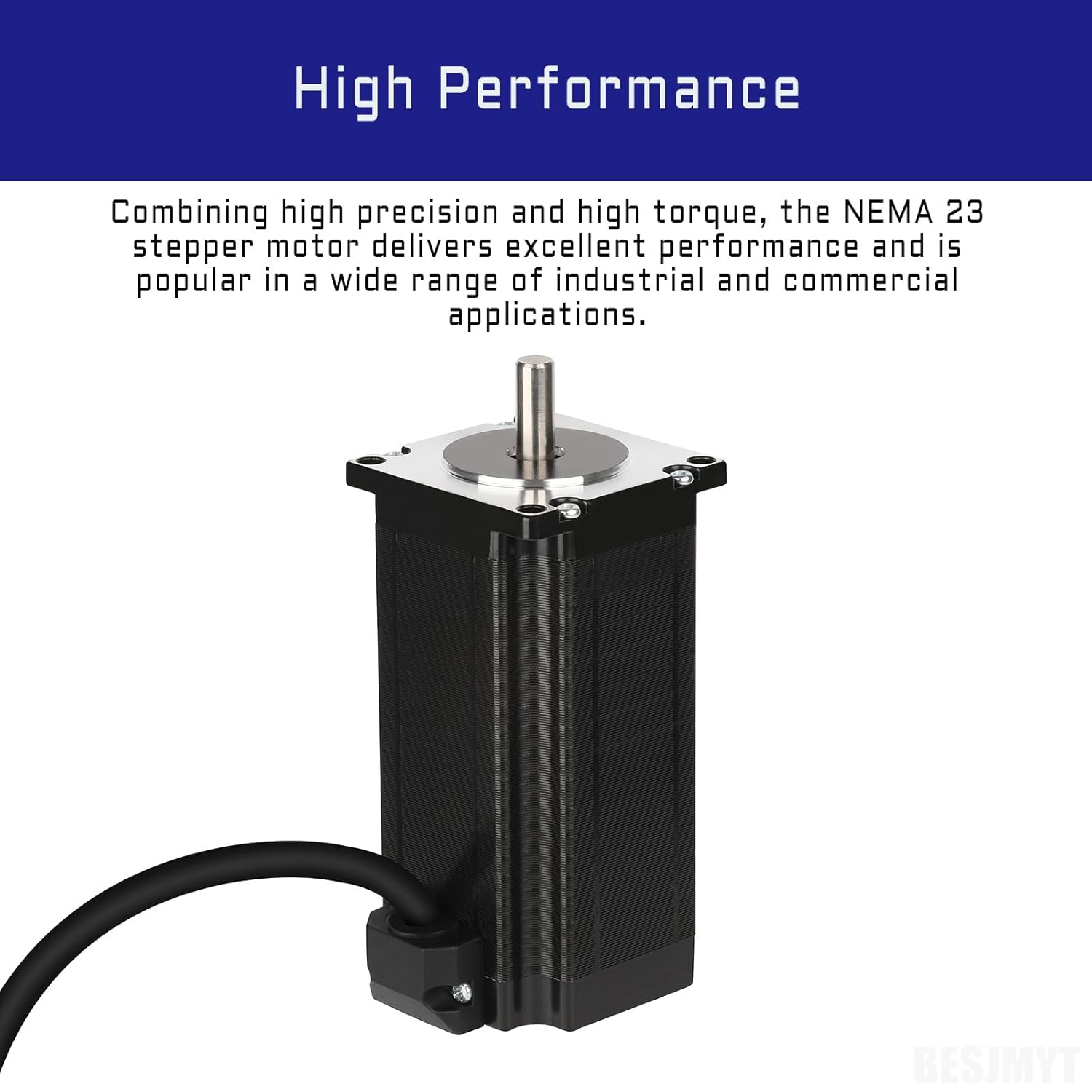 3PCS Nema 23 Stepper Motor 3300mNm(467.31oz.in) Bipolar 4.2A High Torque 110MMx57 Motors for 3D Printer CNC Milling Engraving Machine Laser Engraving 1.8 Deg 2 Phase 4 Lead Step Motor - Image 2