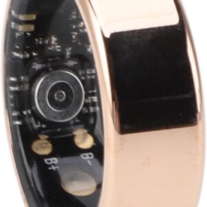Smart Fitness Ring, Stylish Fitness Tracker Ring with Gold Pedometer for Sports