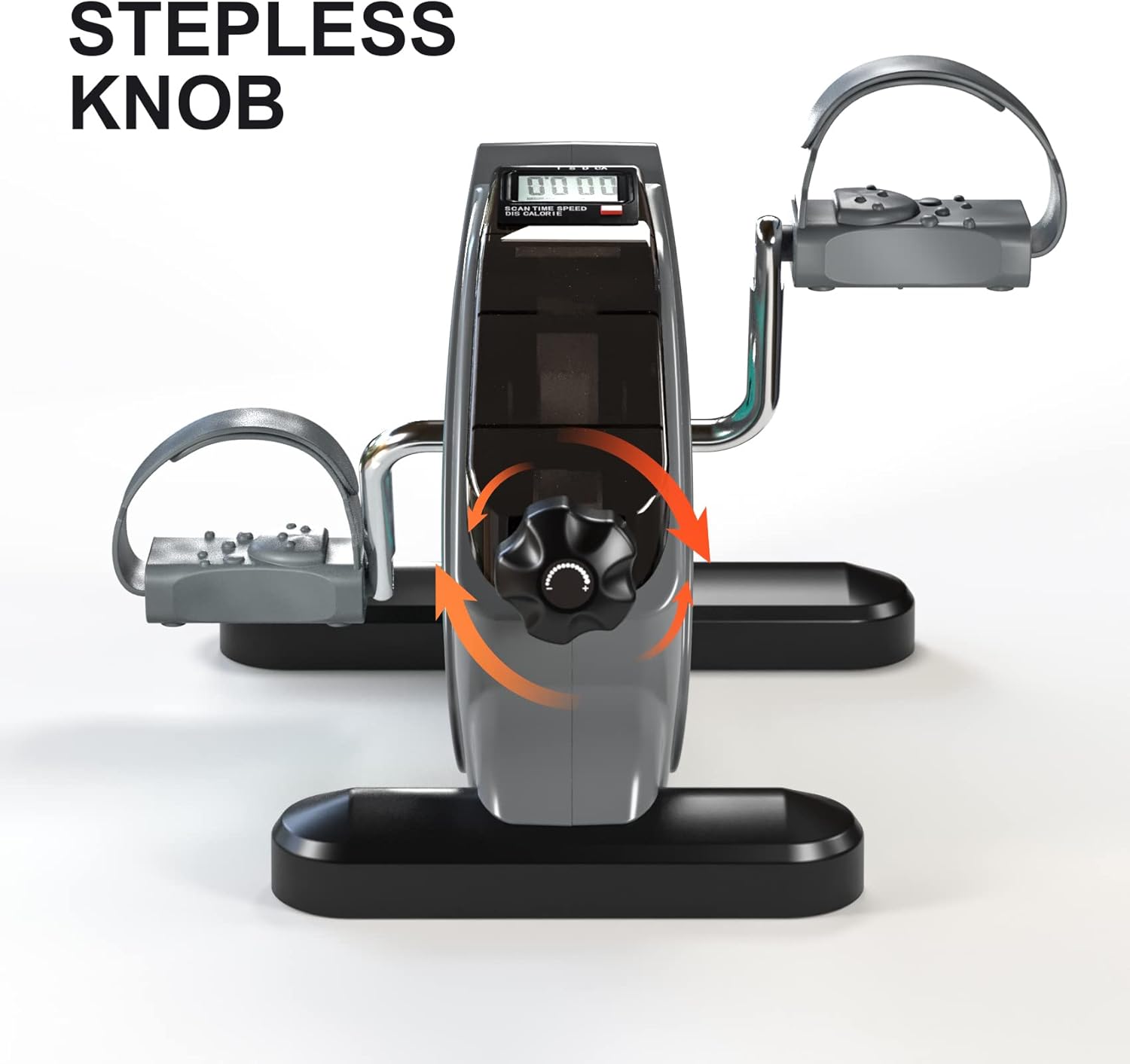 Under Desk Bike Pedal Exerciser Portable Mini Home Exercise Bike with 5LBS Flywheel Sitting Peddler Exerciser for Seniors Legs and Arms Trainer Physical Therapy Equipment Fitness Exercise Bicycle - Image 3