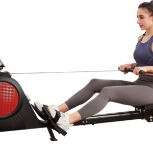 Magnetic Rowing Machine for Home with 350lb Weight Capacity, 14/32 Level Magnetic Resistance, Foldable & Compact Rower Machine, Exercise Equipment for Home Gym, Row Machine Movable