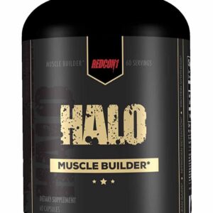 REDCON1 Halo Muscle Builder Supplement – Gluten Free + Keto Friendly to Support Muscle Mass Growth – Contains Chinese Smilax Root Extract to Improve Nitrogen Retention (60 Capsules)