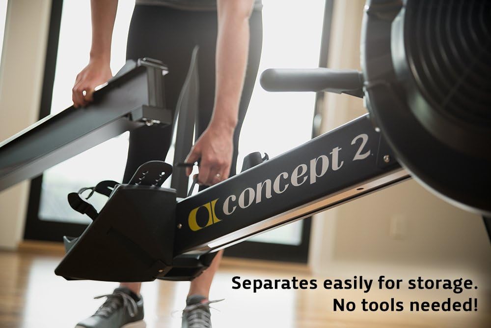 Concept2 RowErg Indoor Rowing Machine with Tall Legs - PM5 Monitor, Device Holder, Adjustable Air Resistance, Easy Storage - Image 6