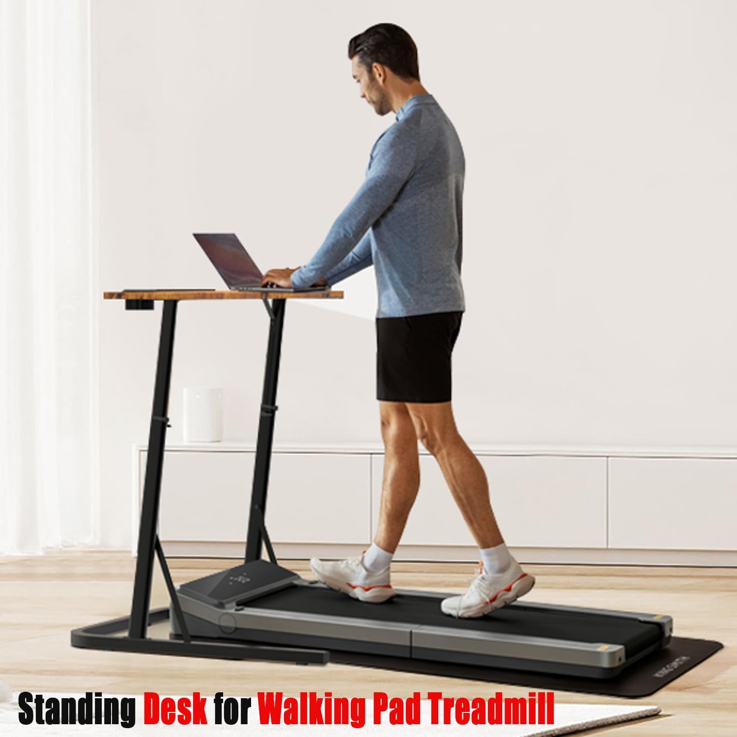 VTORY Adjustable Standing Desk for Walking Pad Treadmill, Desk for Cycling/Bike, Workstation Standing Table for Treadmills Walking Pads, Trainer Stand Table for Indoor,Attachment,Bar for Walking Pad - Image 6