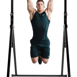Triangular Pull Up Station, Carbon Steel Pull Up Bar for Home Gym Strength Training Equipment, 440.92 lbs 4.36 * 3.81 ft Adjustable Height Home Pull Up Bar (Free Standing)