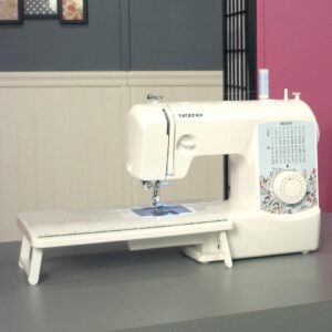 Brother XR3774 37-Stitch Sewing and Quilting Machine with Wide Table, Hard Plastic Storage and Carry Case, Premium Sewing Thread 6-Pack Included