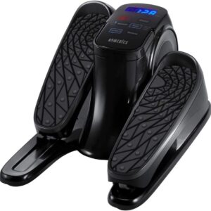 Homedics StayFit Mini-Stepper – Fitness Step Machine with Mat and Preset Exercise Programs – Portable Stair Stepper Perfect for Home Office