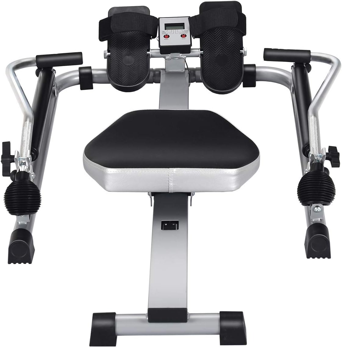 Goplus Hydraulic Rowing Machine, Full Motion Folding Rower with LCD Monitor, Adjustable Resistance and Full Arm Extensions for Home Use - Image 9